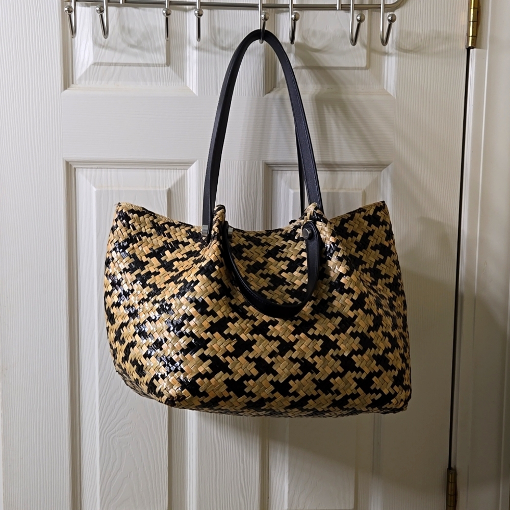 AllSaints Allington Straw Tote
